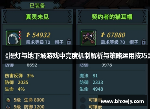 《提灯与地下城游戏中亮度机制解析与策略运用技巧》